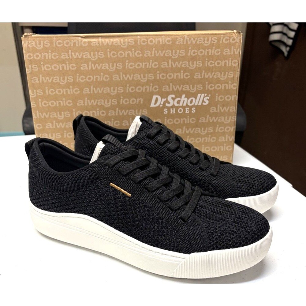 Dr. Scholls Time Off Knit Black Size 11M Womens Slip On Sneakers NIB